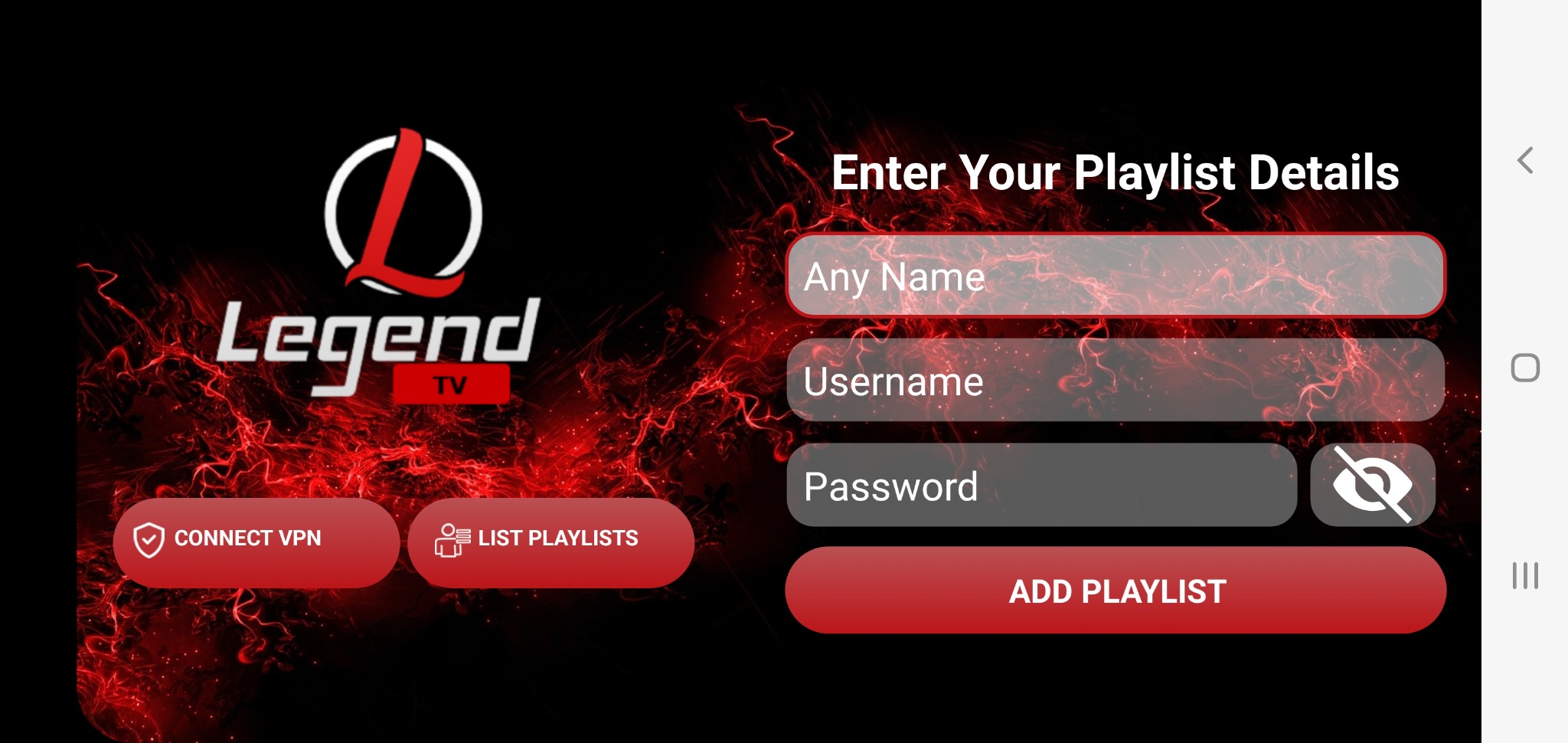 LegendTV login